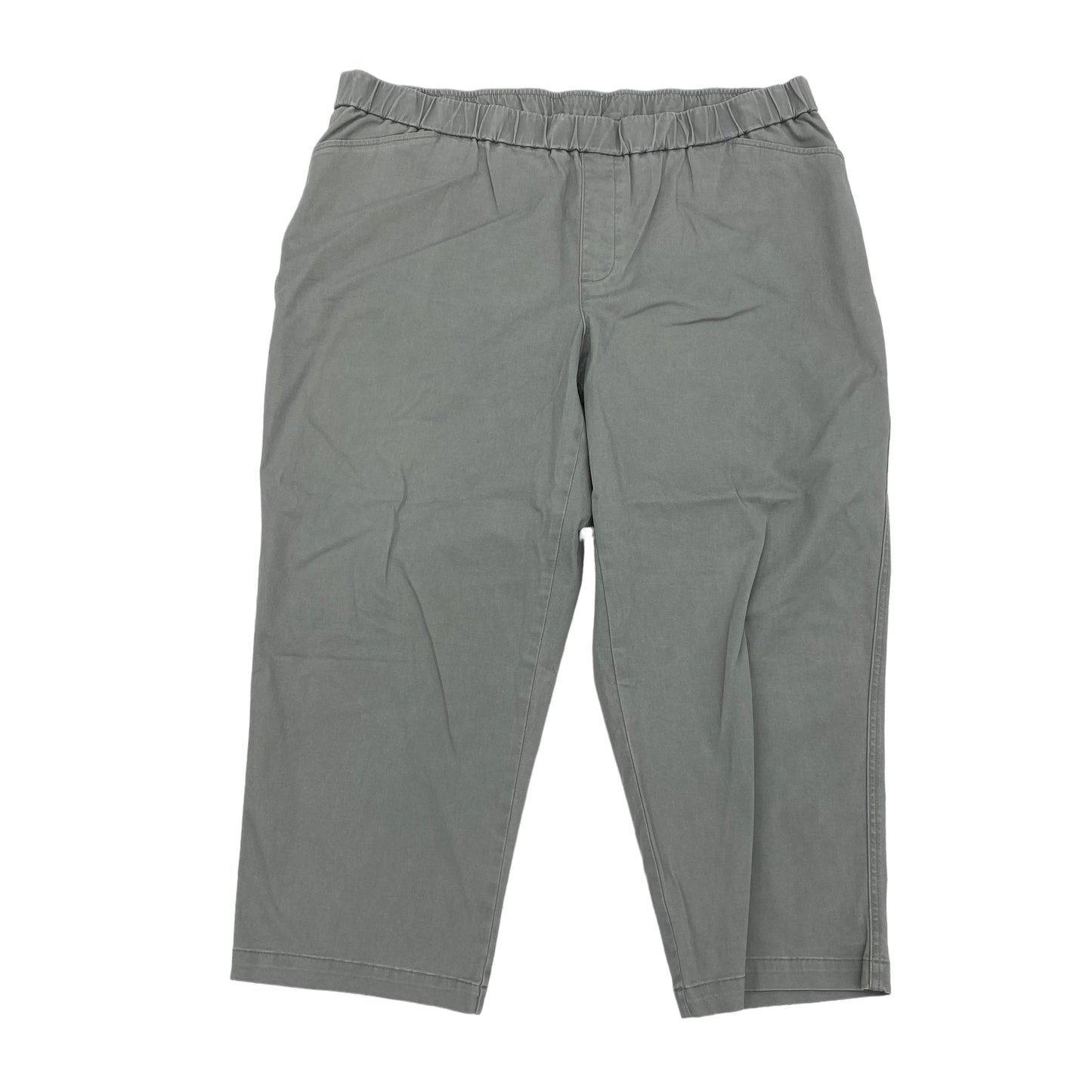 GREY PANTS CHINOS & KHAKIS by LANDS END Size:20