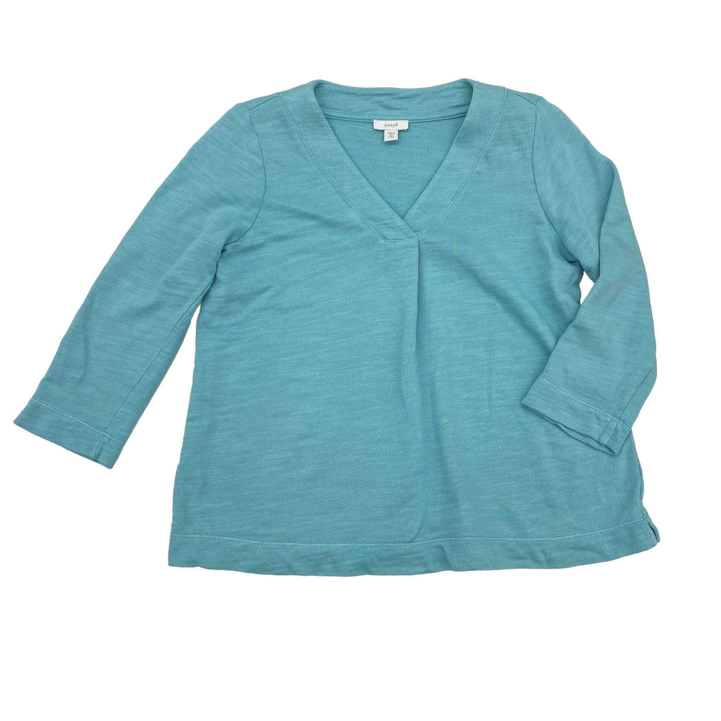 BLUE TOP LS by PURE JILL Size:PETITE   XS