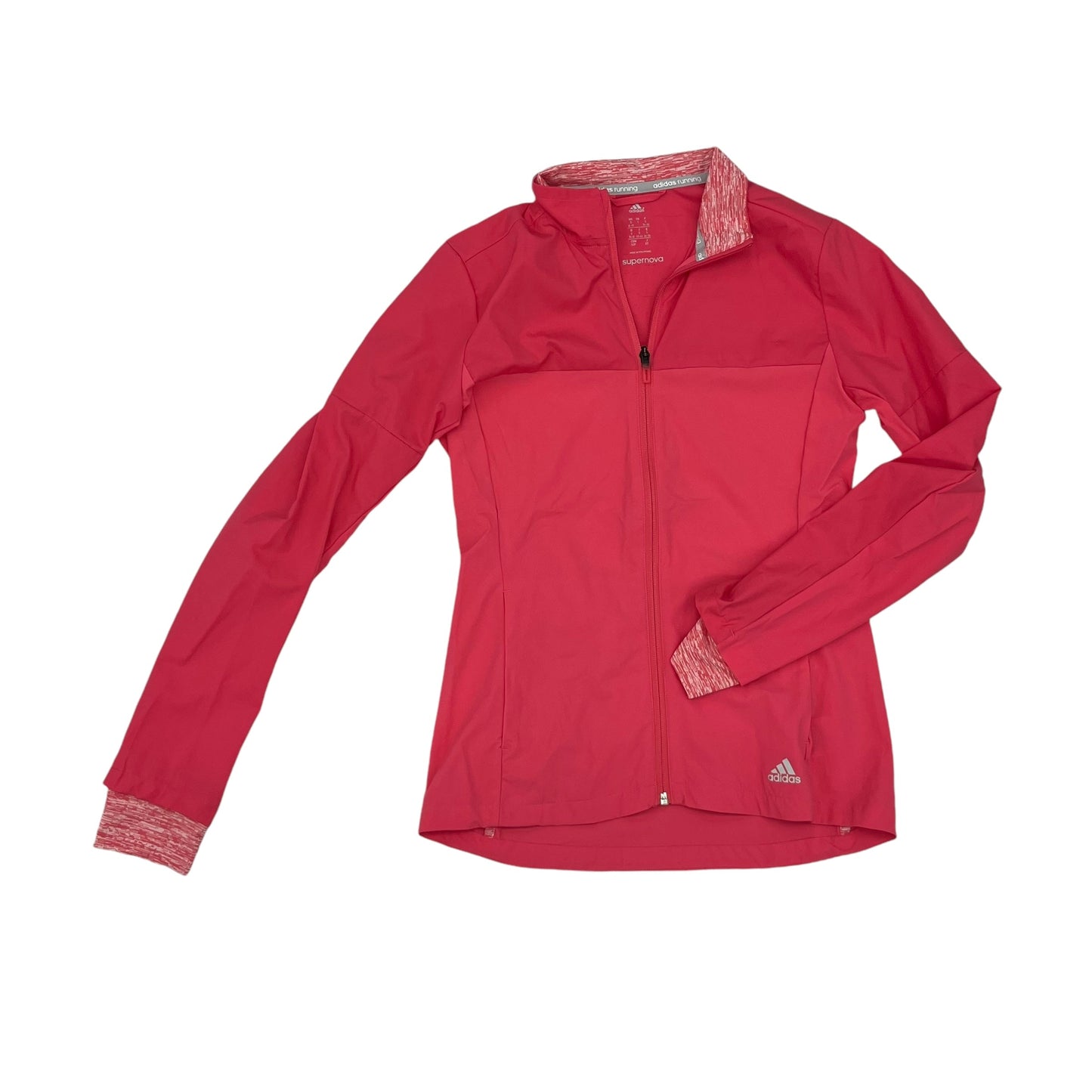 Athletic Jacket By Adidas In Pink, Size:S