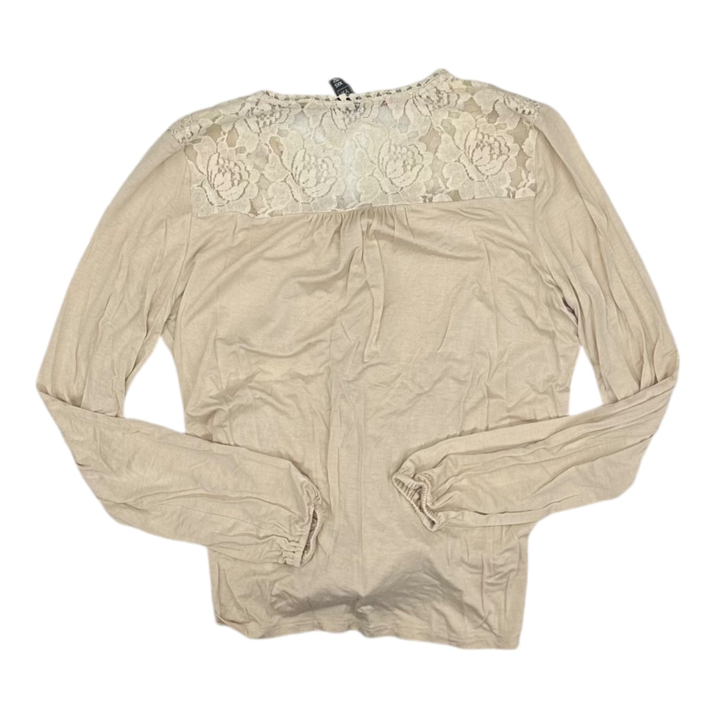 Top Ls By Alya In Beige, Size:Xxs