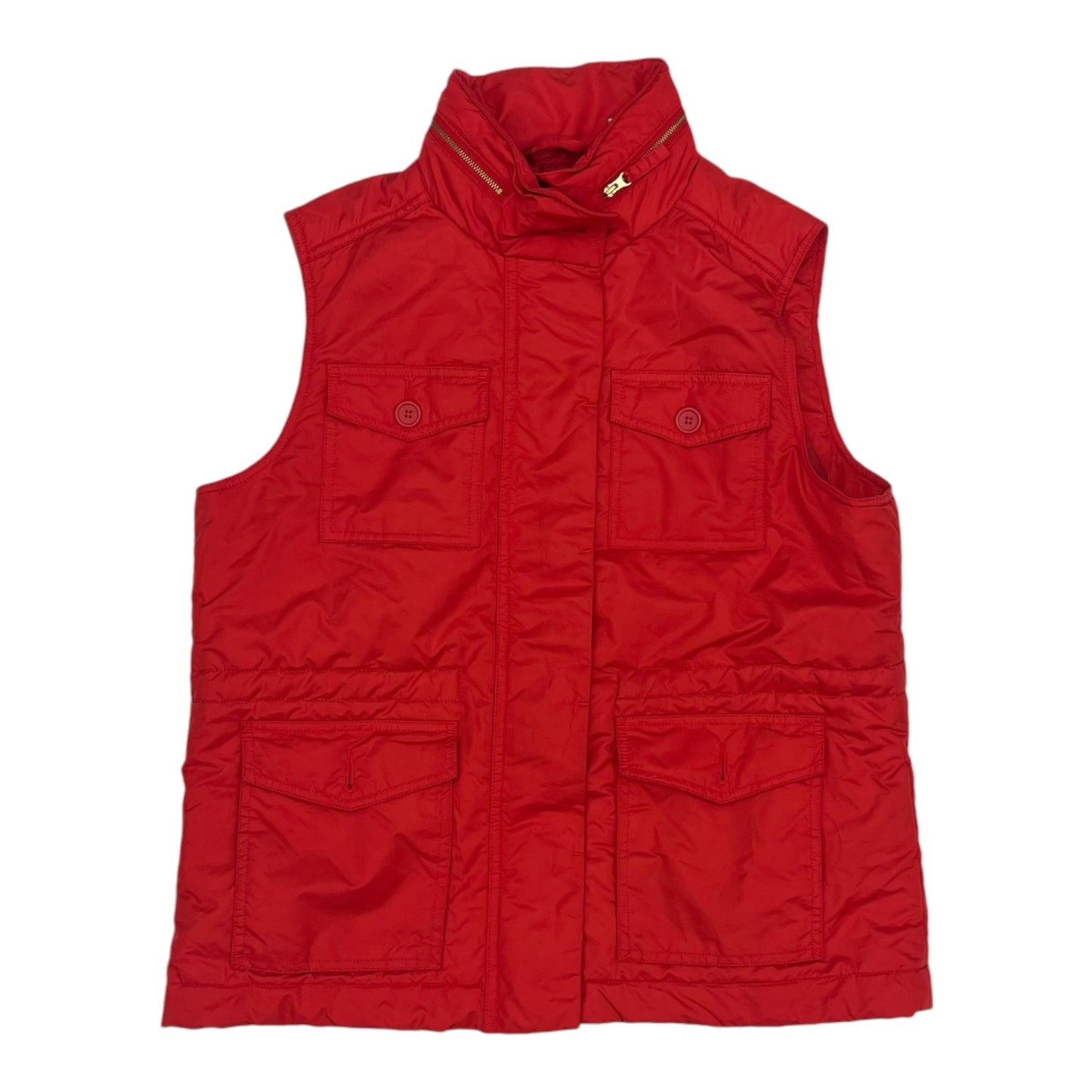 Vest Puffer & Quilted By Liz Claiborne In Red, Size:L