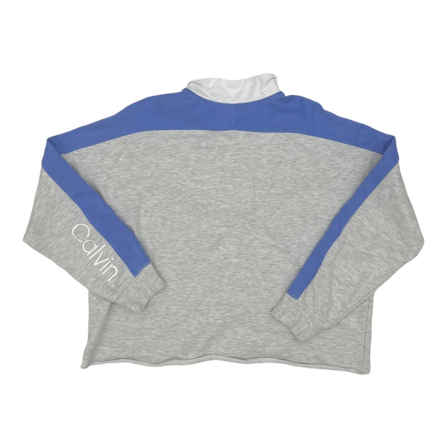 Sweatshirt Collar By Calvin Klein Performance In Blue & White, Size:L