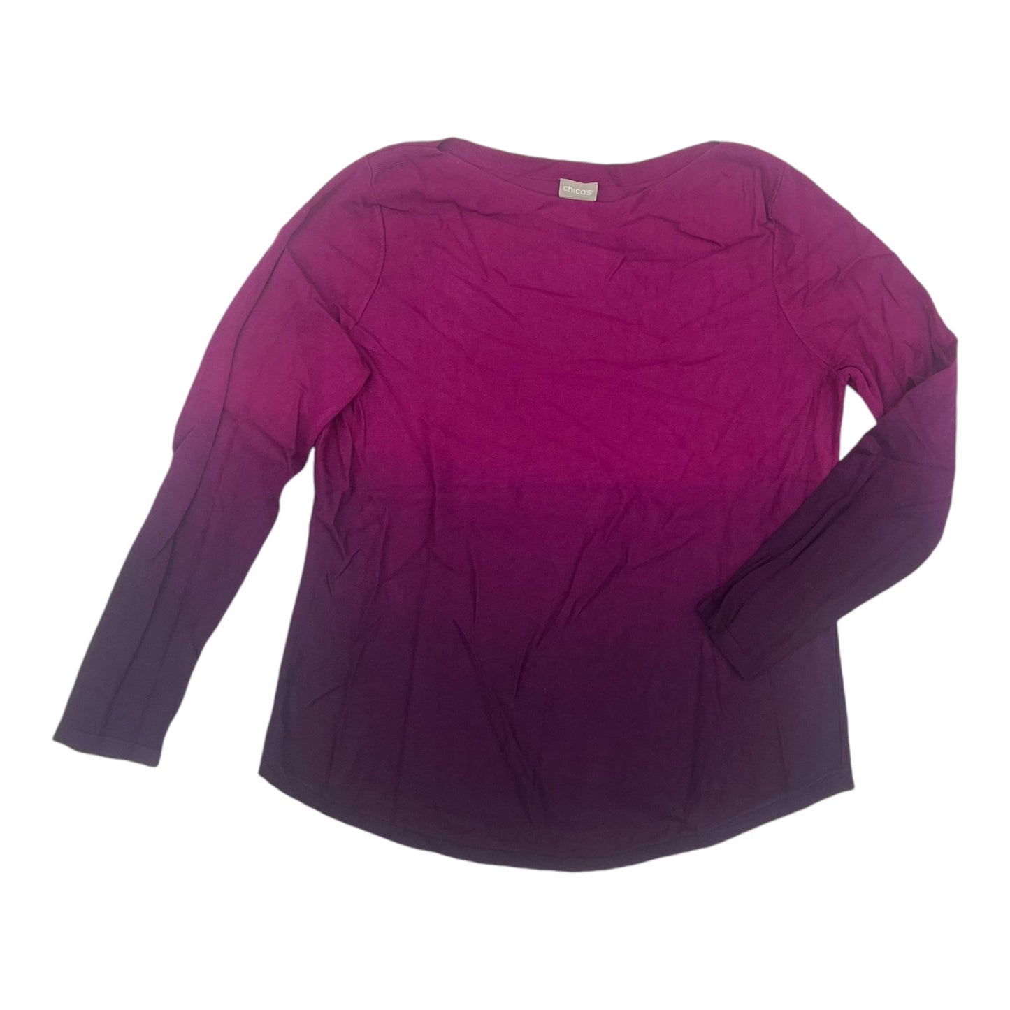 Sweater By Chicos In Purple, Size:M