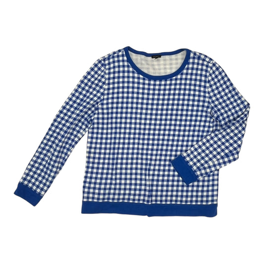 Sweatshirt Crewneck By Talbots In Blue & White, Size:L
