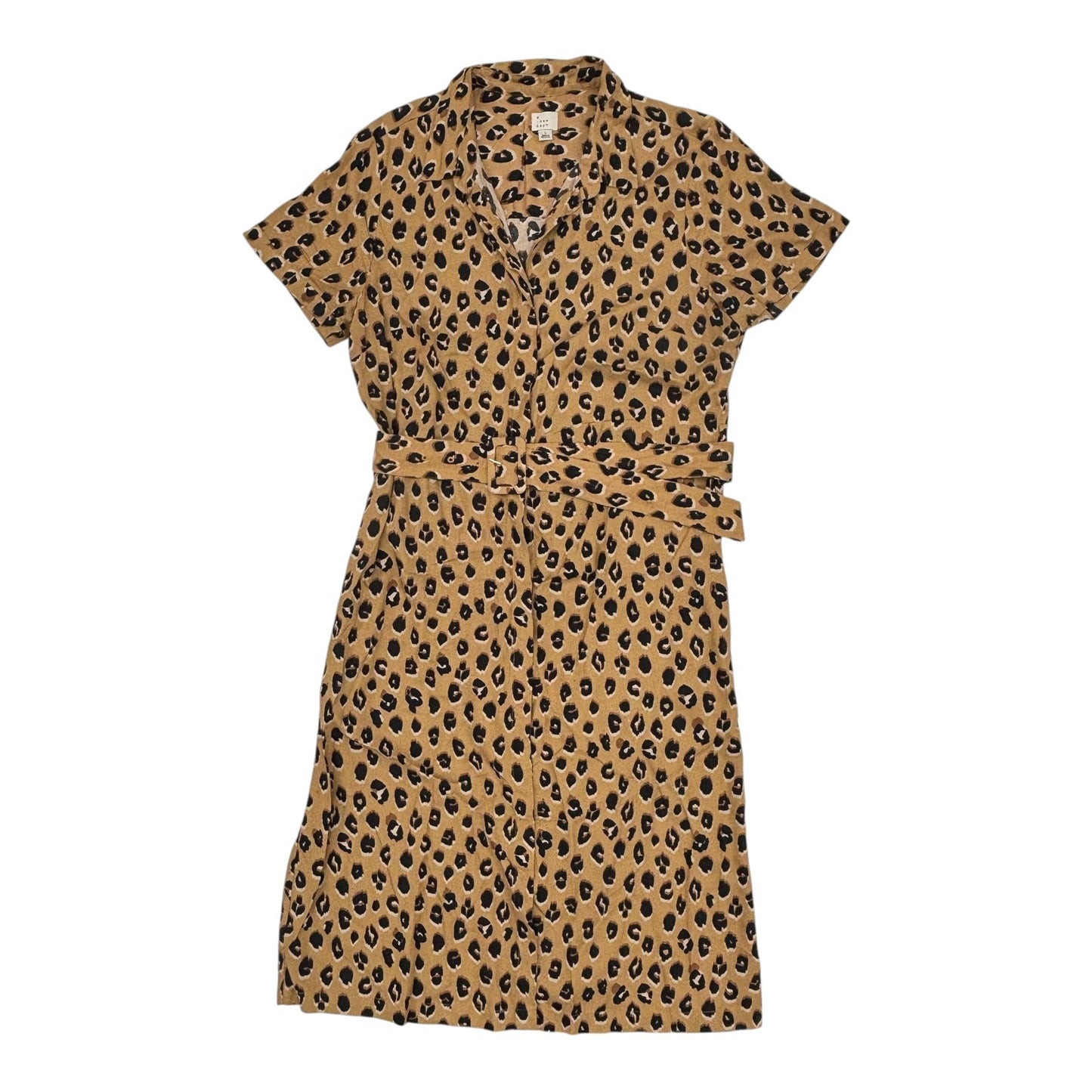 Dress Casual Midi By A New Day In Leopard Print, Size:L