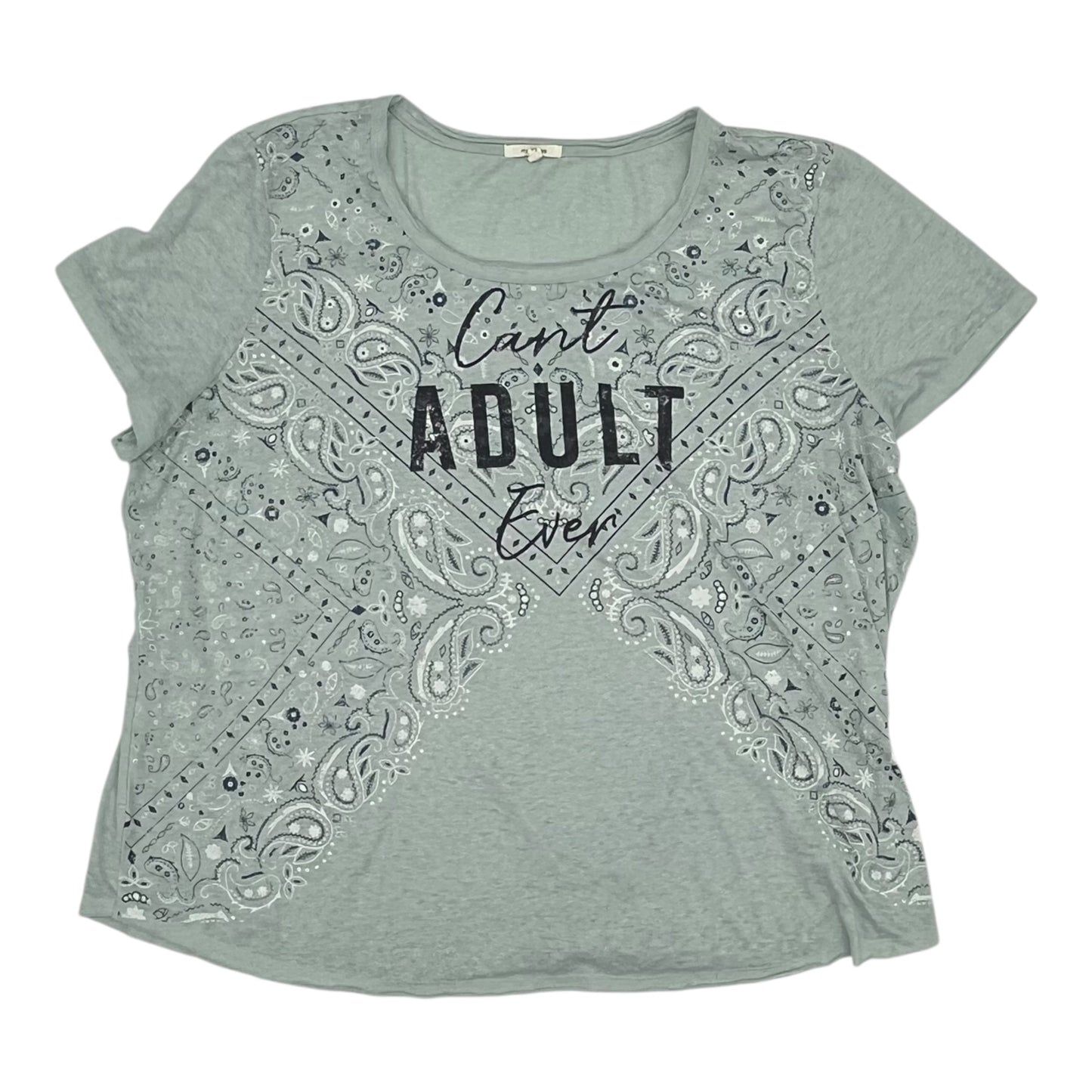 Top Ss By Maurices In Aqua, Size:3X