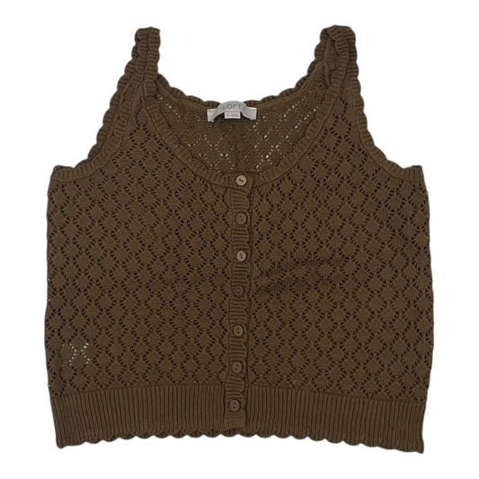 Vest Sweater By Loft In Brown, Size:M