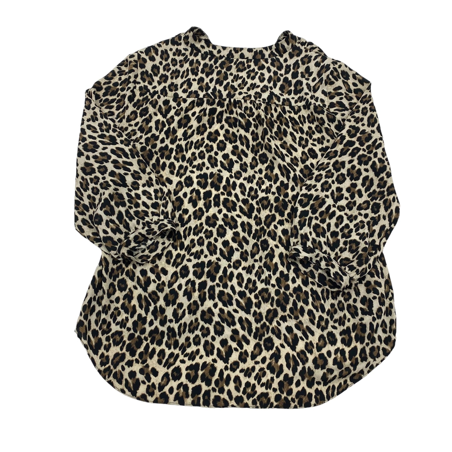 ANIMAL PRINT BLOUSE 3/4 SLEEVE by VINCE CAMUTO Size:L