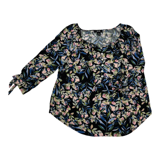 Top Ls By Agb In Black & Blue, Size:M