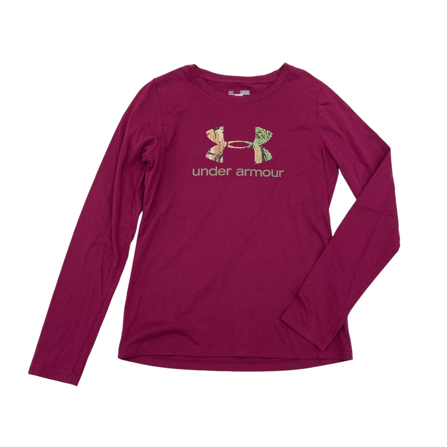 Athletic Top Ls Crewneck By Under Armour In Purple, Size:M