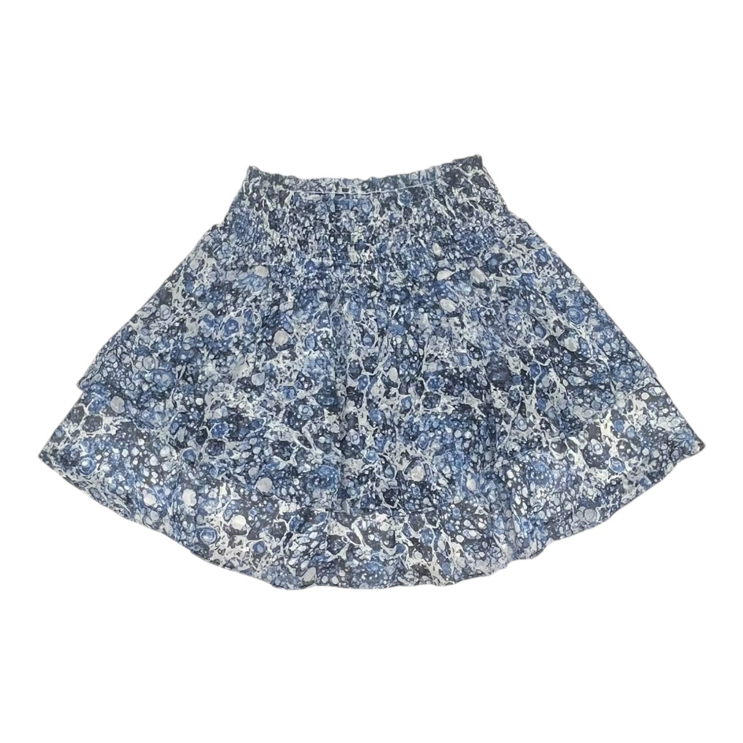 Skirt Mini & Short By Express In Blue & White, Size:S