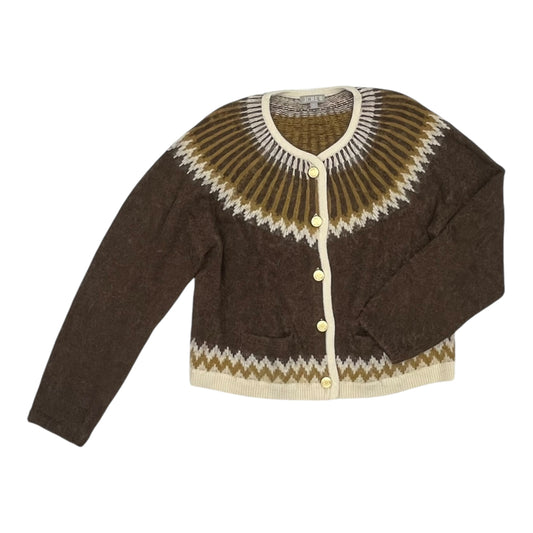 Sweater Cardigan By J. Crew In Brown, Size:Xxl