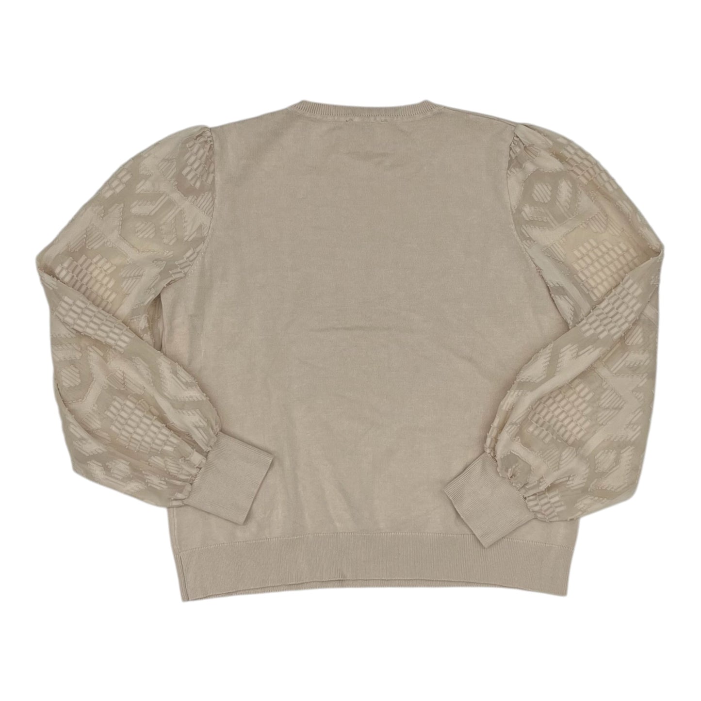 Sweater By Adrianna Papell In Tan, Size:L