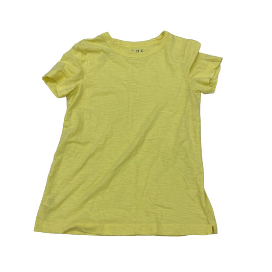 YELLOW TOP SS BASIC by LOFT Size:XS