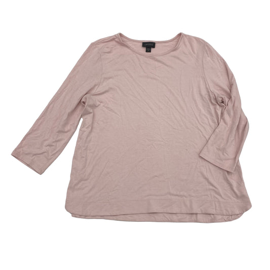 PINK TOP 3/4 SLEEVE BASIC by J. JILL Size:PETITE  M