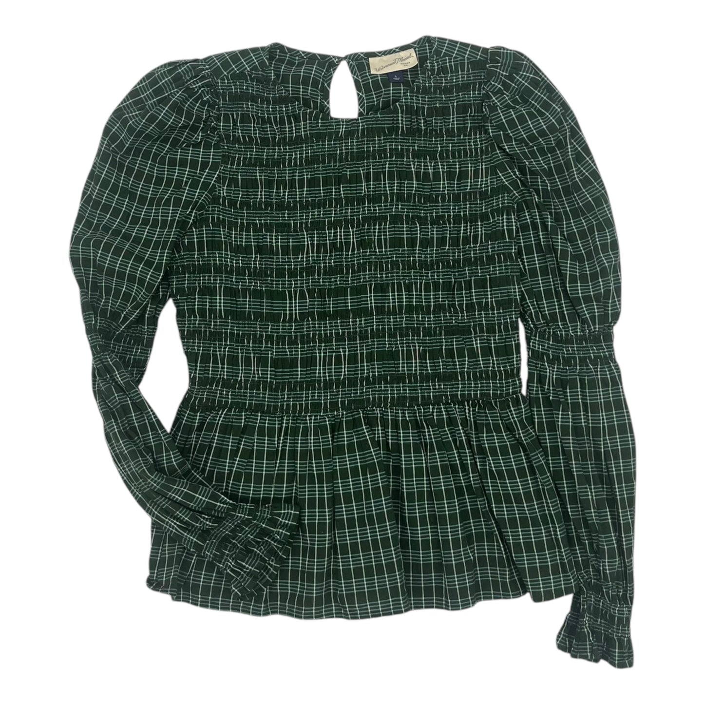 Top Ls By Universal Thread In Green, Size:S