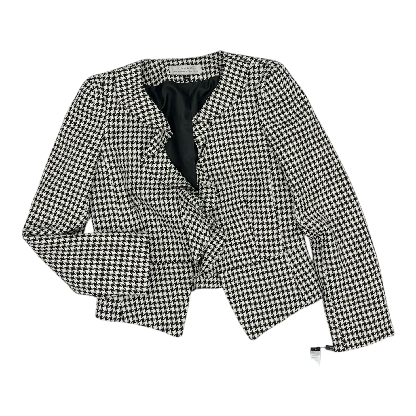 Blazer By Tahari By Arthur Levine In Black & White, Size:M