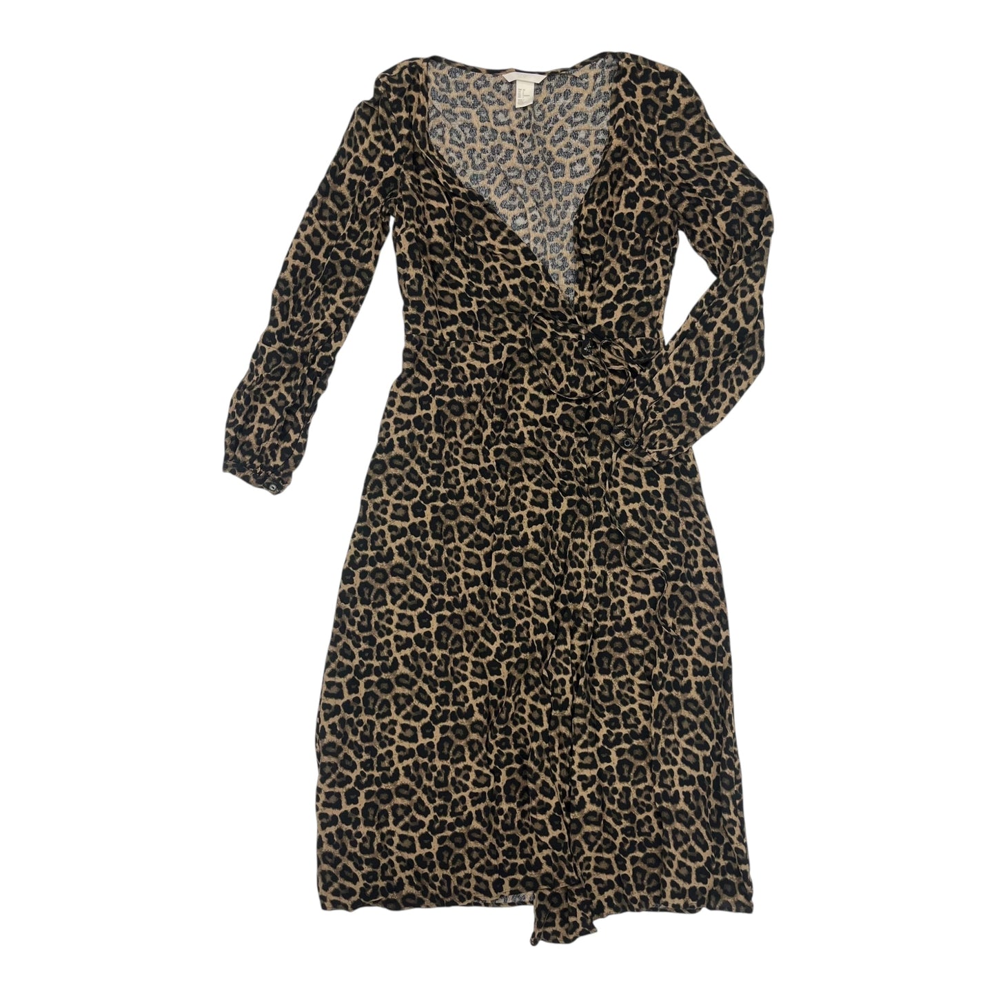 Dress Casual Maxi By H&M In Animal Print, Size:2