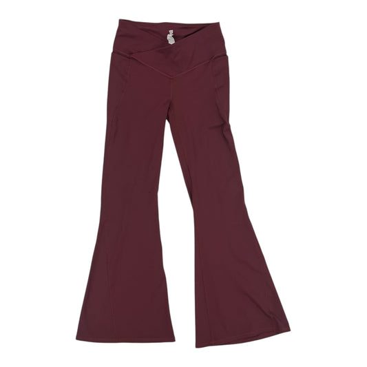 Athletic Leggings By Fabletics In Maroon, Size:M