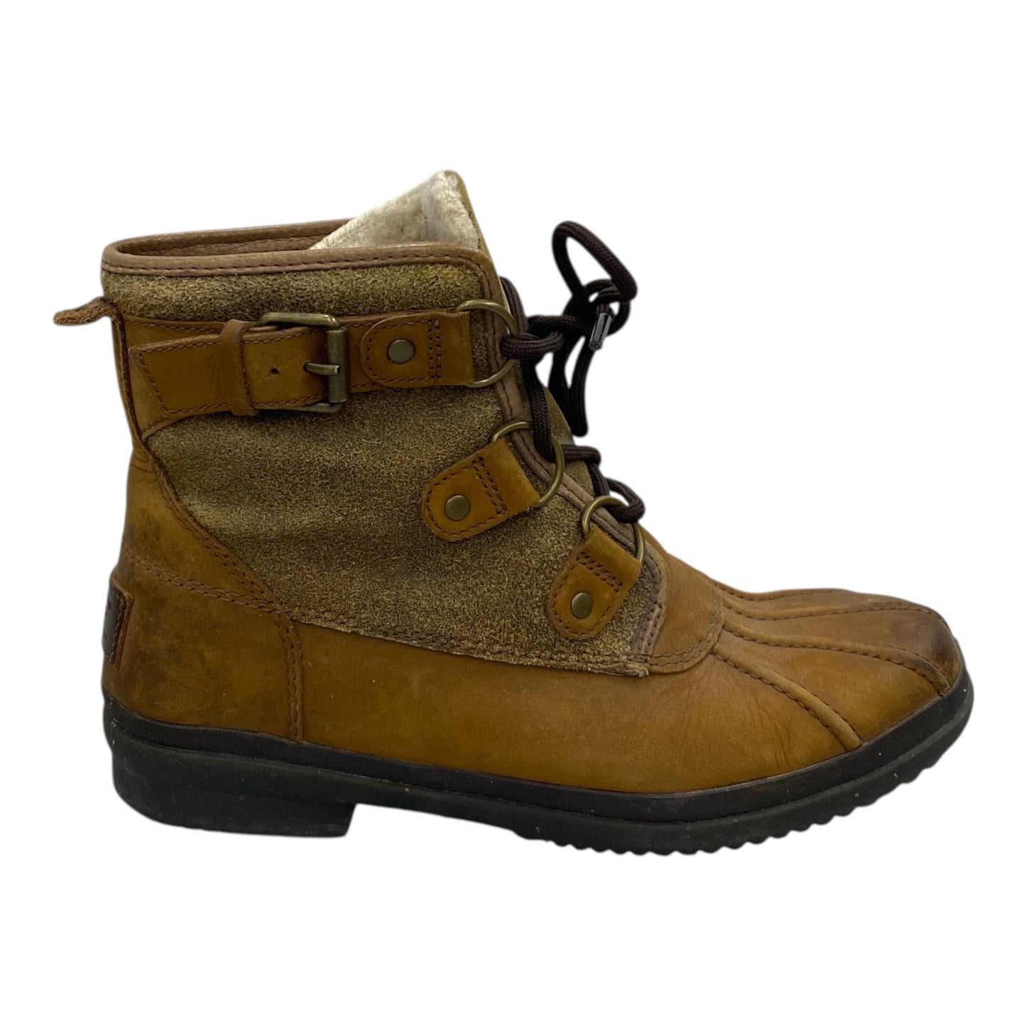 Boots Designer By Ugg In Brown, Size:7