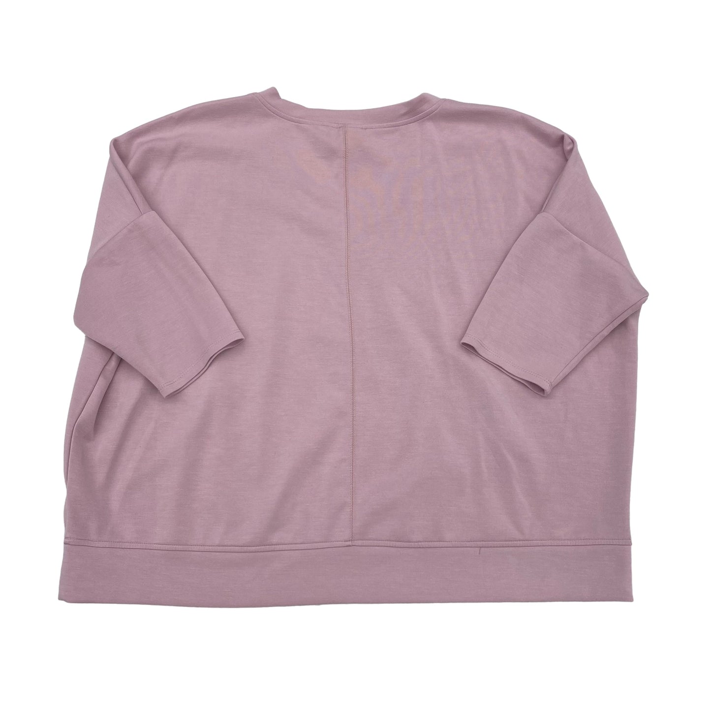 PINK TOP 3/4 SLEEVE by CABLE AND GAUGE Size:1X