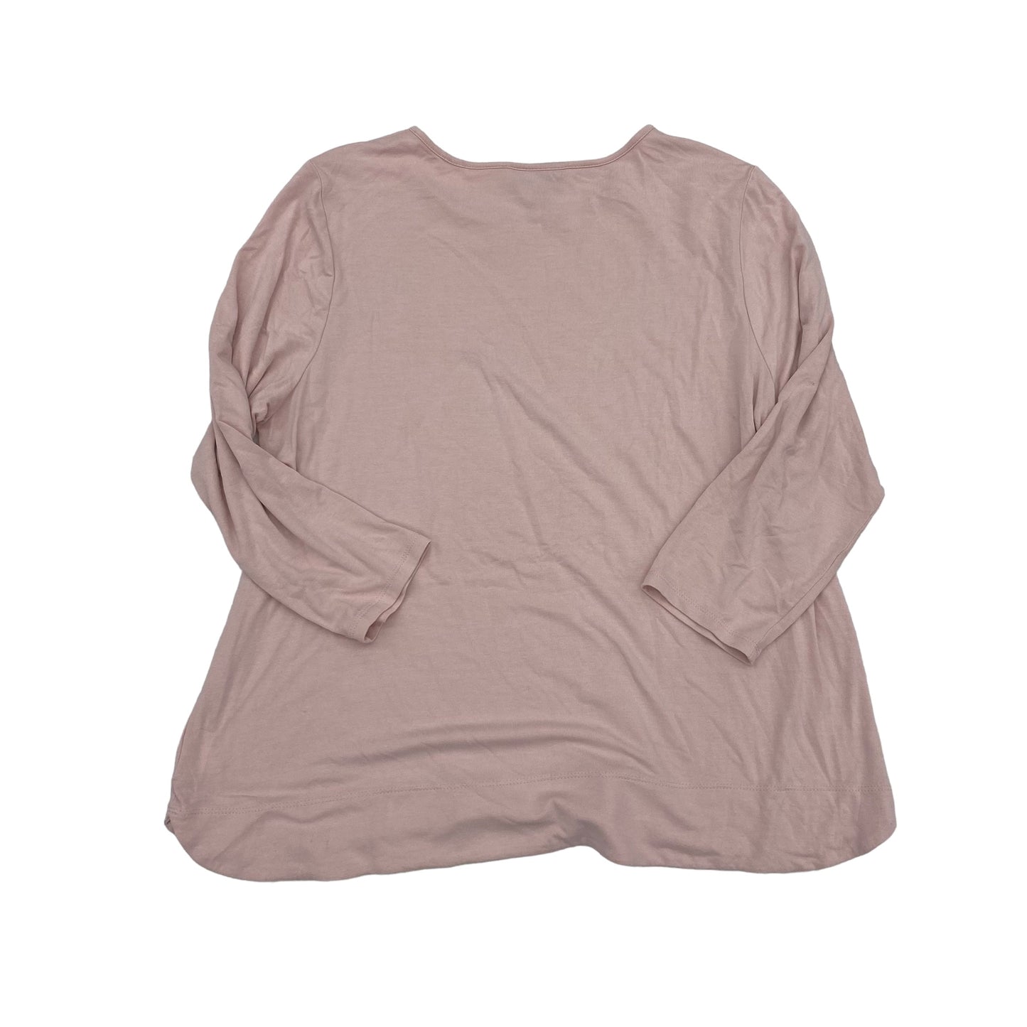 PINK TOP 3/4 SLEEVE BASIC by J. JILL Size:PETITE  M