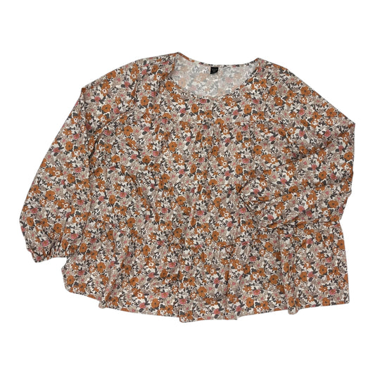 Top Ls By Shein In Floral Print, Size:3X