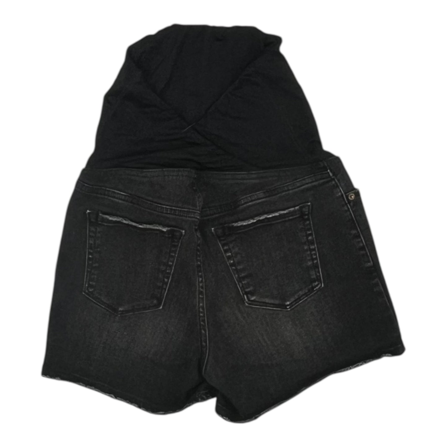 Mat Shorts By Isabel Maternity In Black Denim, Size:2