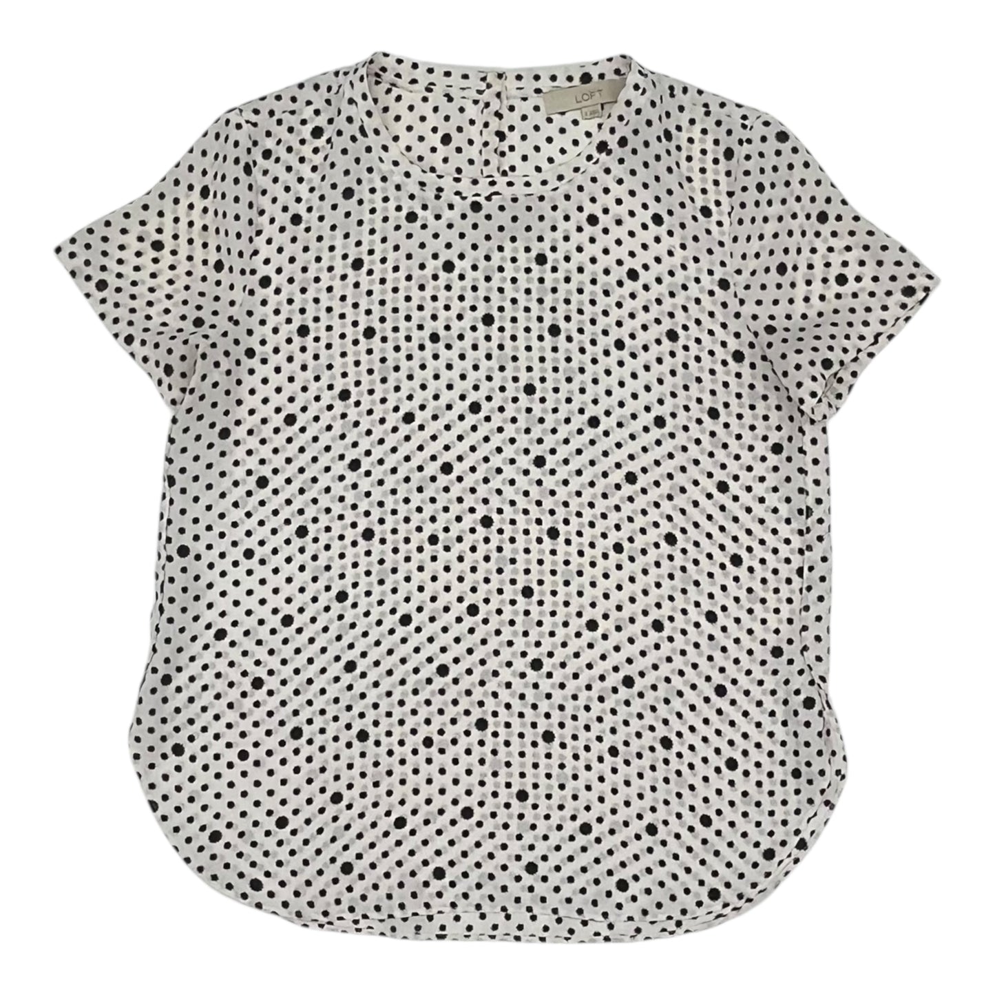 Blouse Ss By Loft In White, Size:S