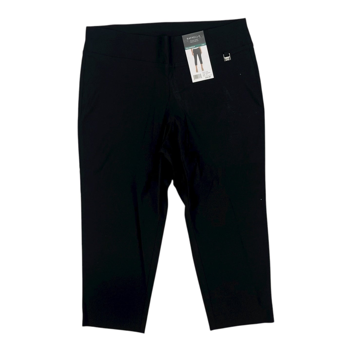 Pants Cropped By Rafaella In Black, Size:18