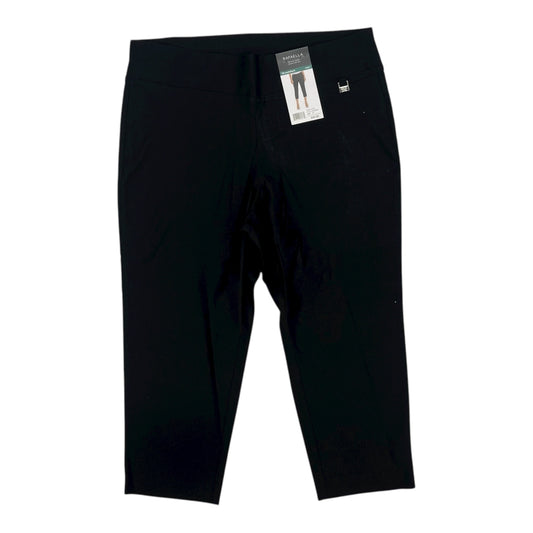 Pants Cropped By Rafaella In Black, Size:18