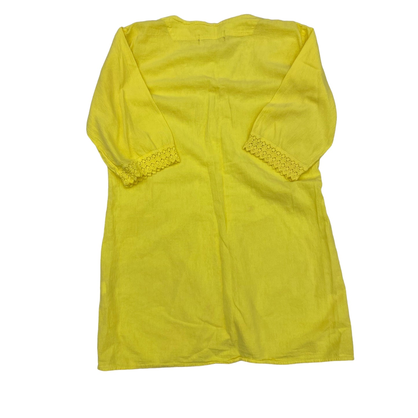 YELLOW    CLOTHES MENTOR TUNIC 3/4 SLEEVE, Size M
