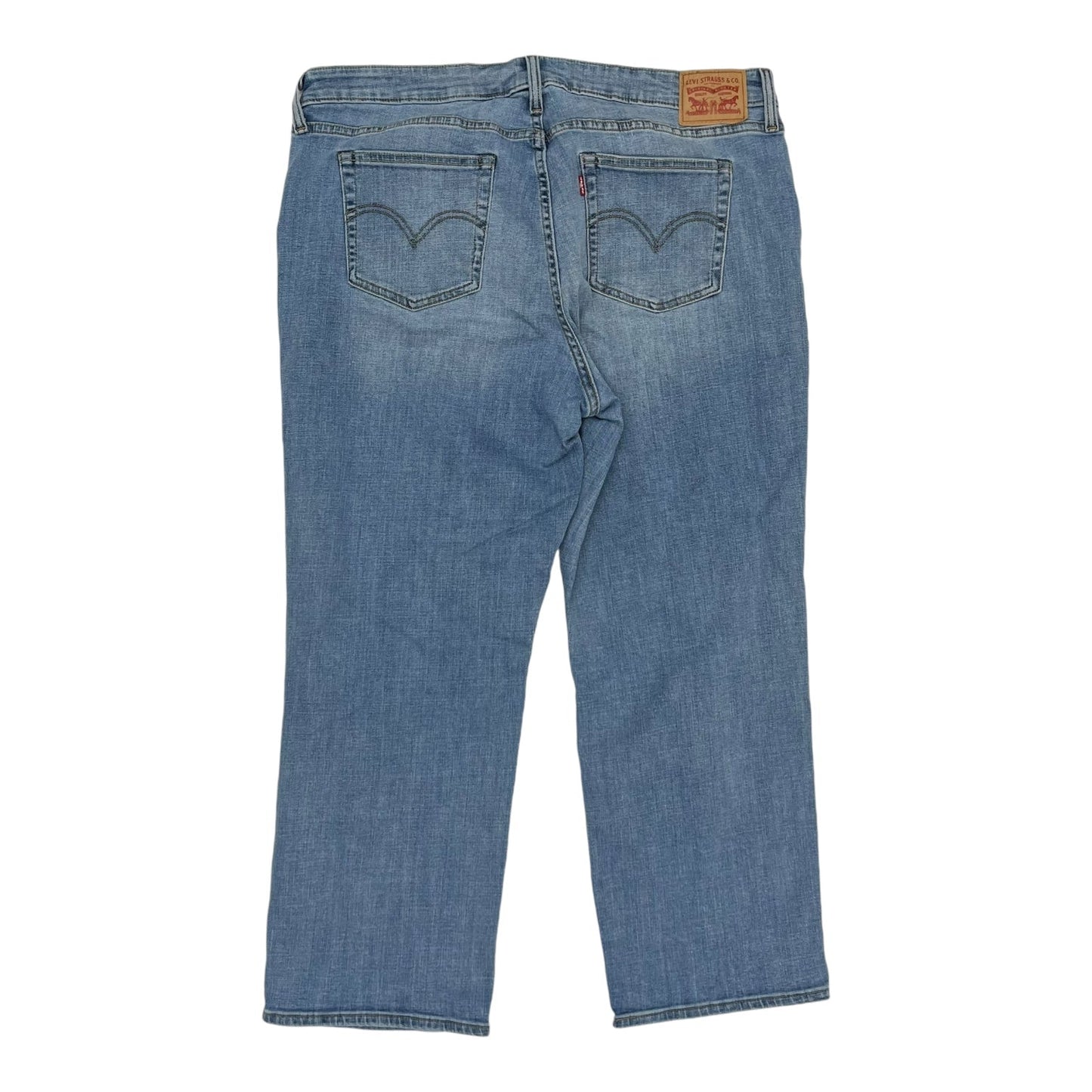 Jeans Boyfriend By Levis In Blue Denim, Size:20