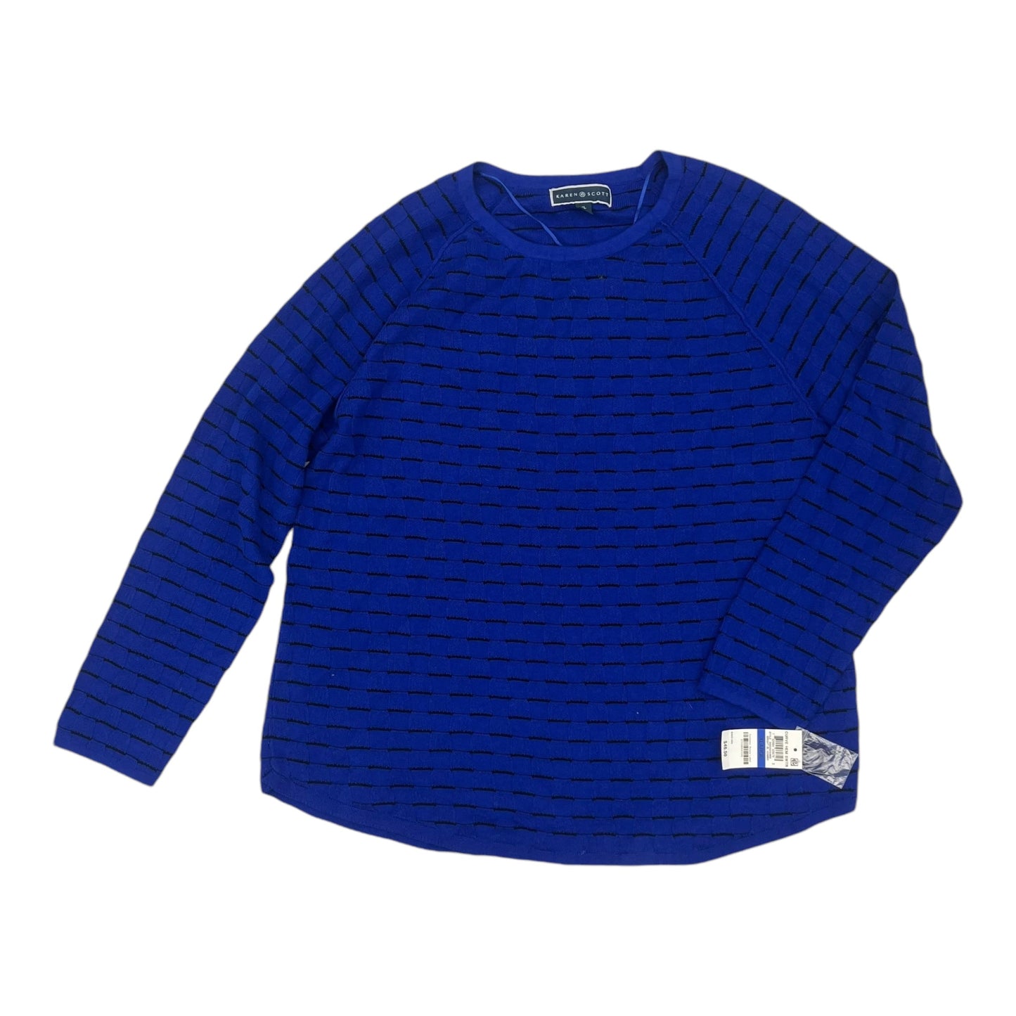 Sweater By Karen Scott In Blue, Size:Xl