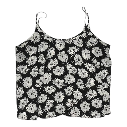 Blouse Sleeveless By Apt 9 In Black & White, Size:Xxl