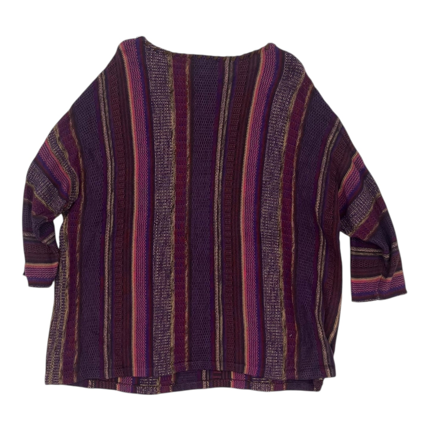 Sweater By Chaps In Purple, Size:1X