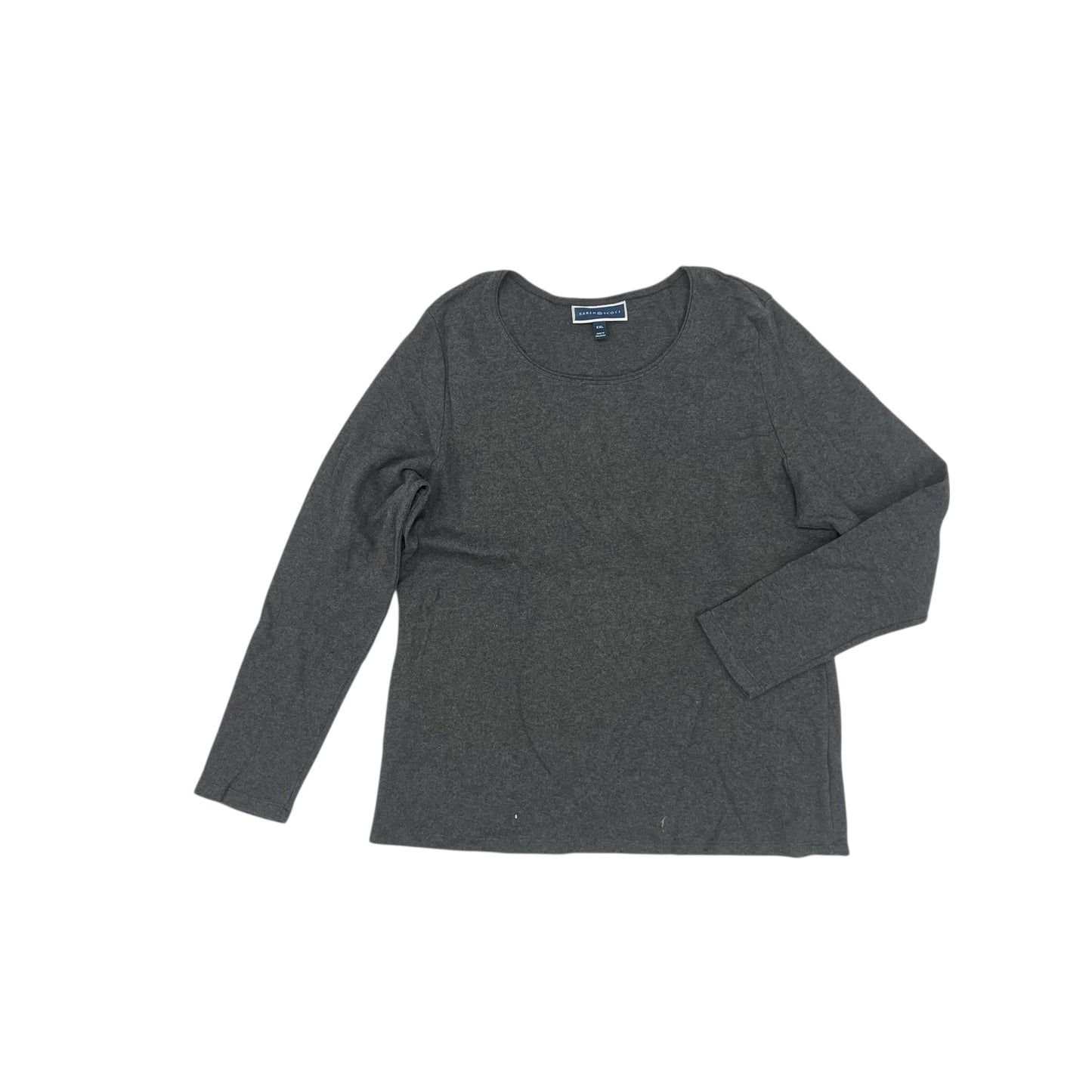 Top Ls By Karen Kane In Grey, Size:Xxl