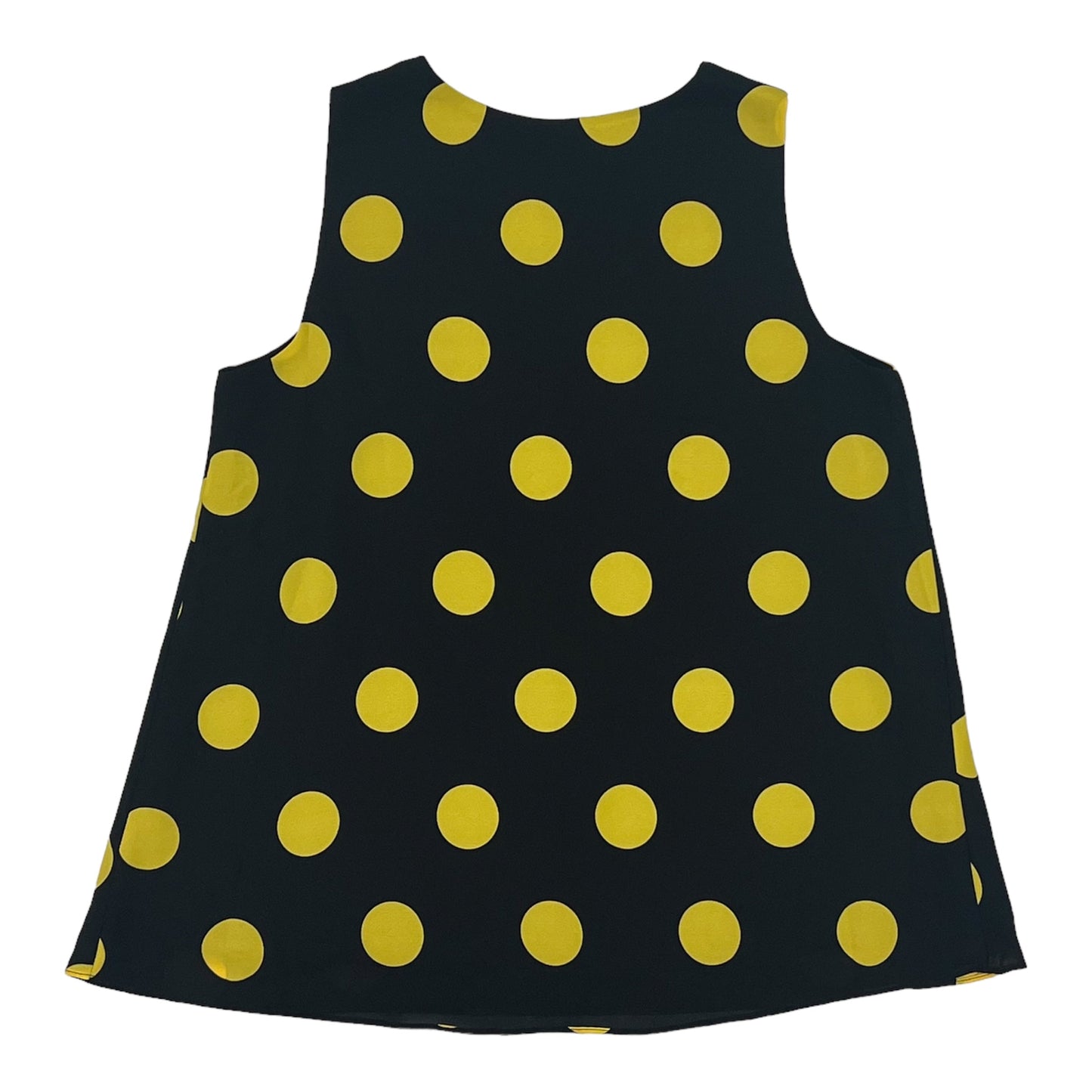 BLACK & YELLOW CATO BLOUSE SLEEVELESS, Size XS