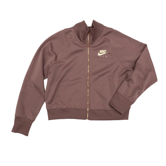 Athletic Jacket By Nike In Rose Gold, Size:M