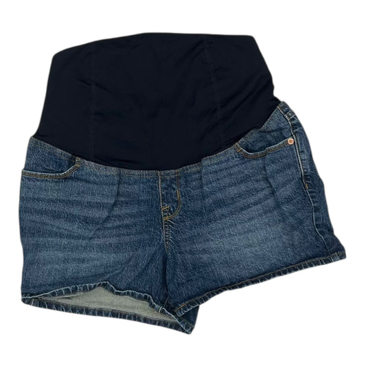 Mat Shorts By Isabel Maternity In Blue Denim, Size:10
