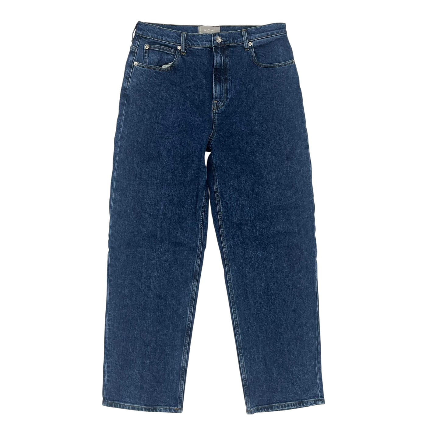 Jeans Straight By Everlane In Blue Denim, Size:12L