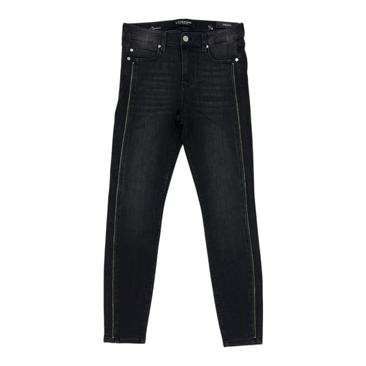 Jeans Skinny By Liverpool In Grey Denim, Size:6