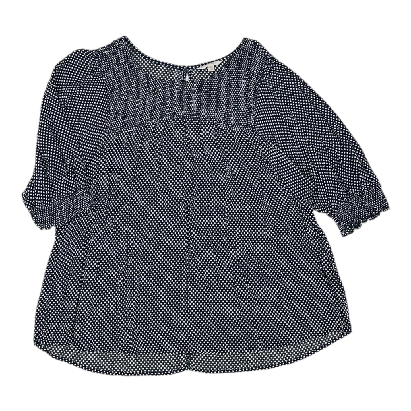 NAVY TERRA & SKY TOP SS, Size 2X