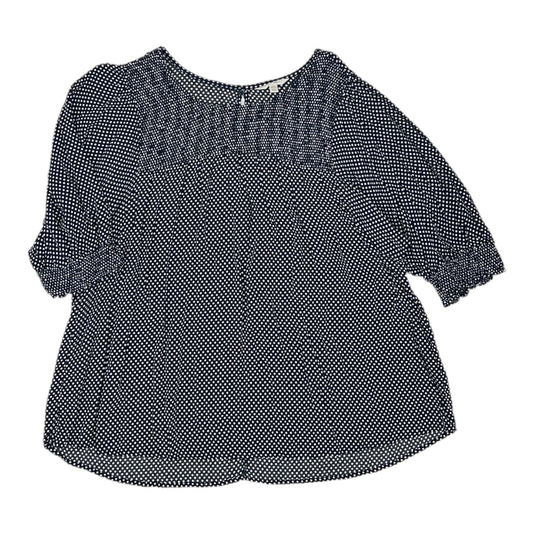 NAVY TERRA & SKY TOP SS, Size 2X