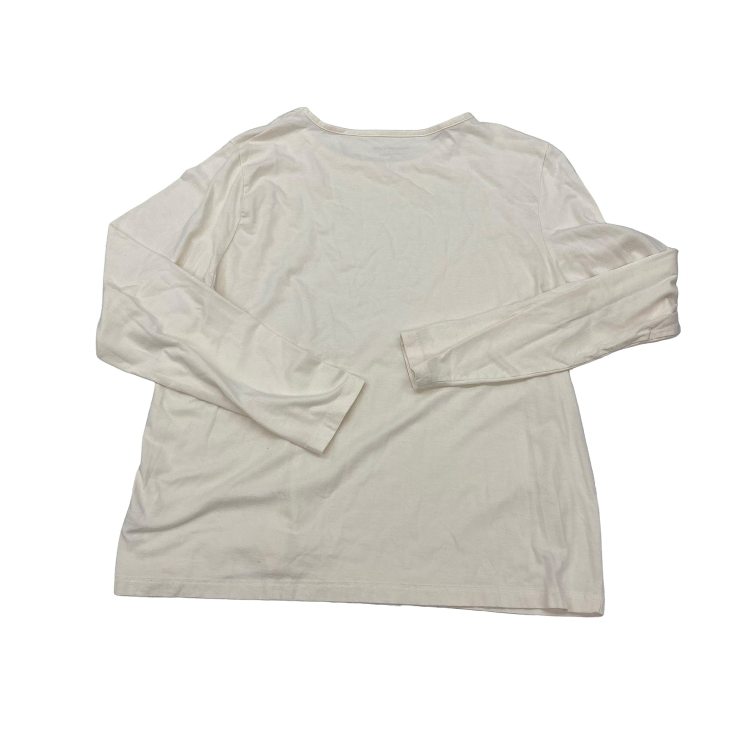 CREAM TOP LS by COLDWATER CREEK Size:PETITE L