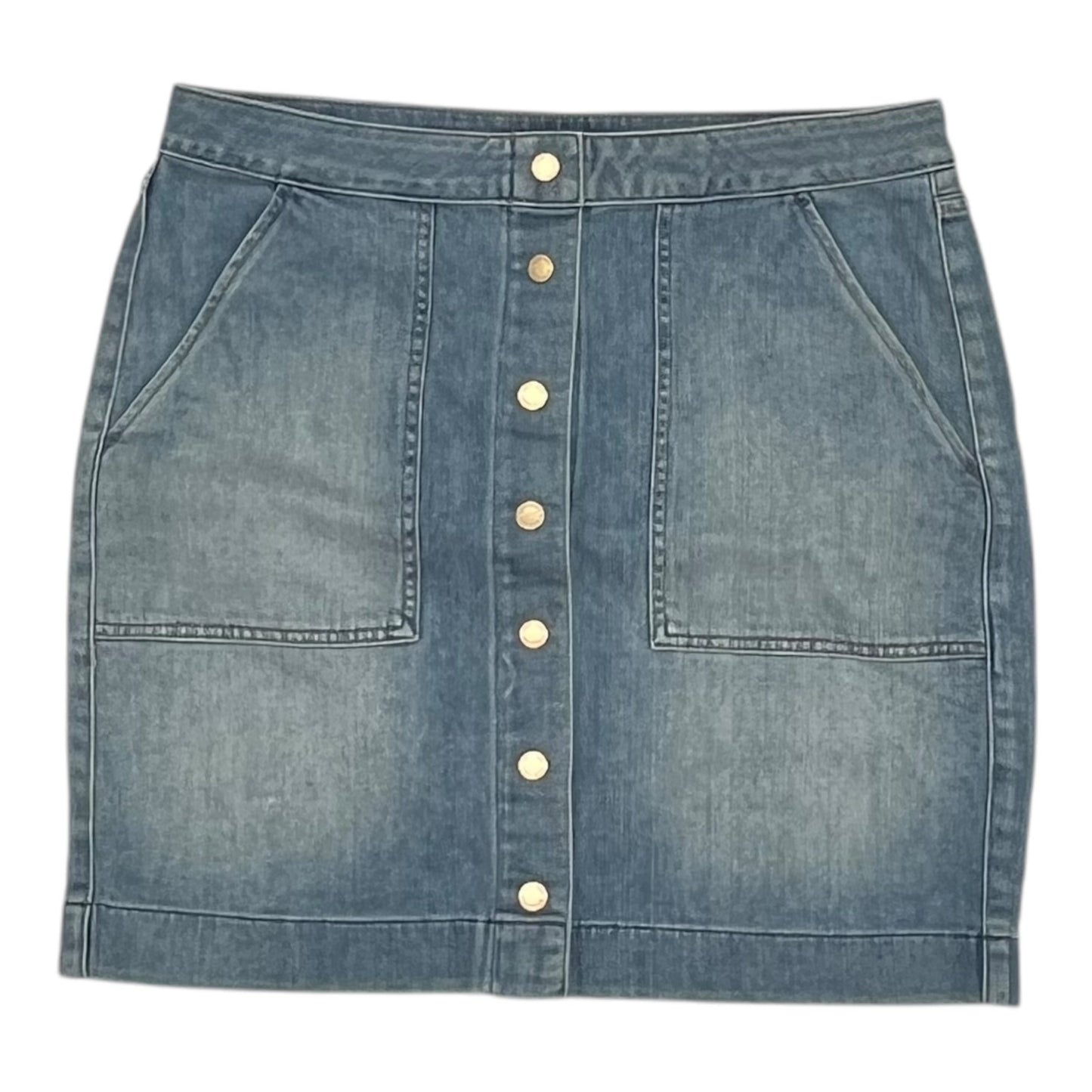 Skirt Mini & Short By White House Black Market In Blue Denim, Size:8