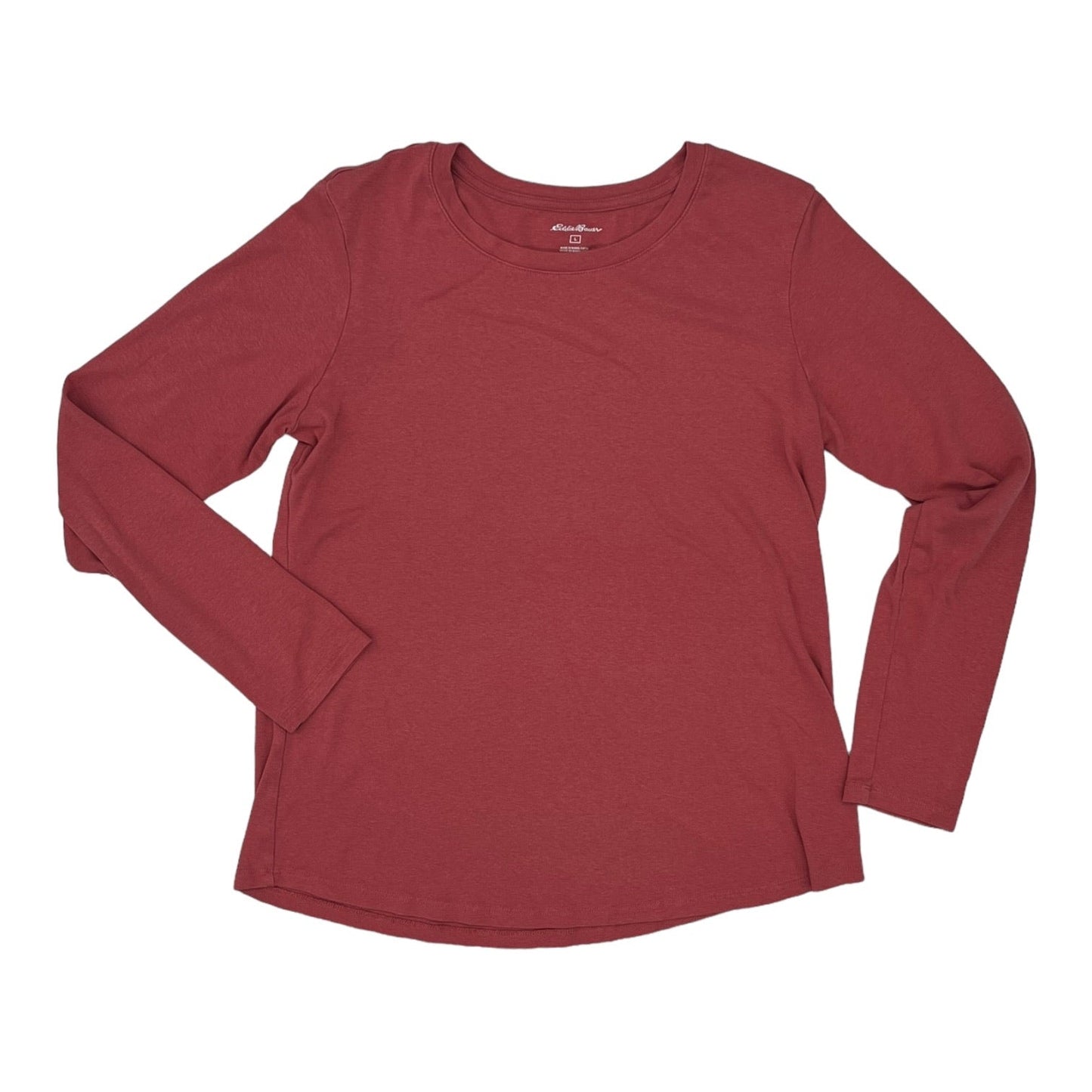 PINK TOP LS BASIC by EDDIE BAUER Size:L