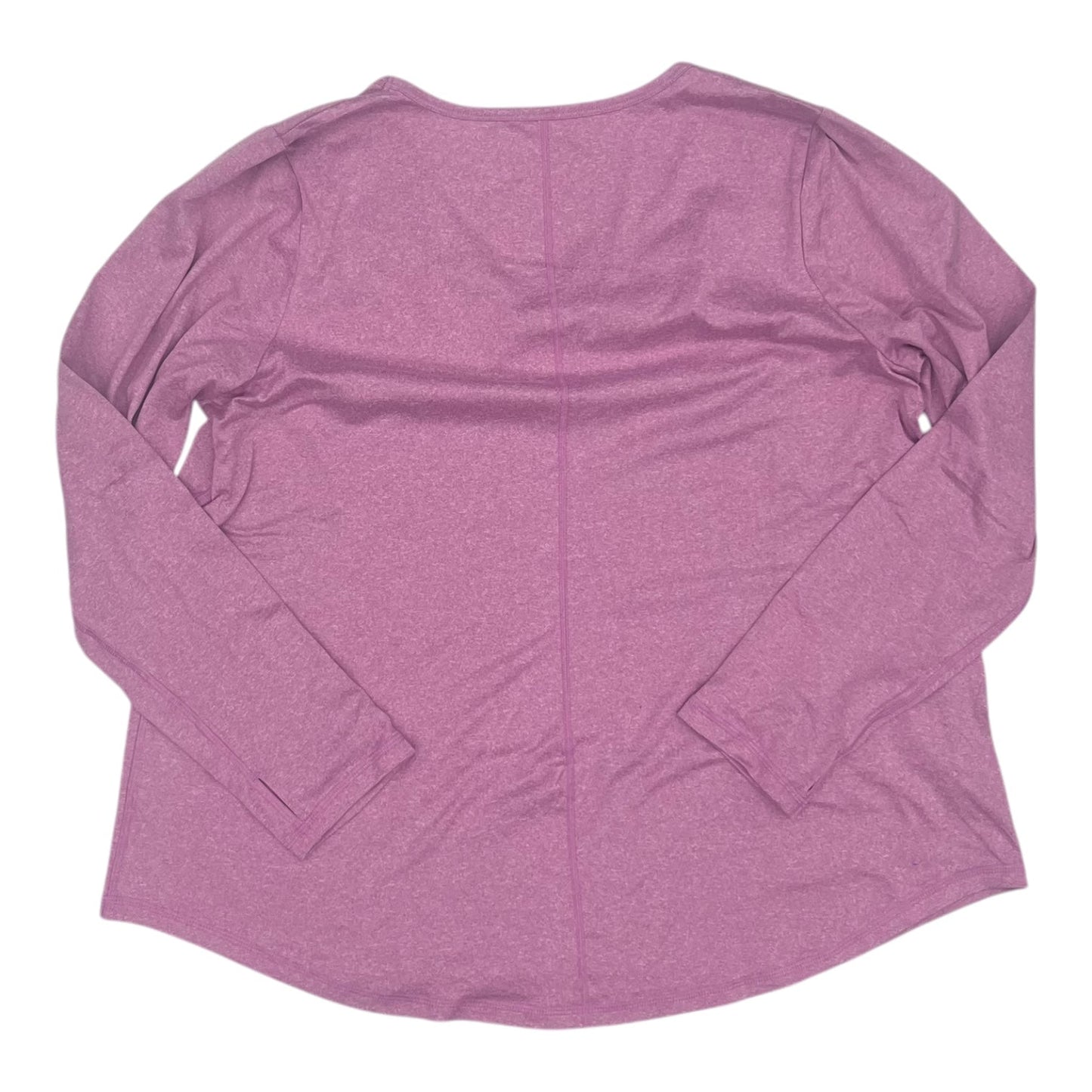 Athletic Top Ls Crewneck By Livi Active In Pink, Size:1X