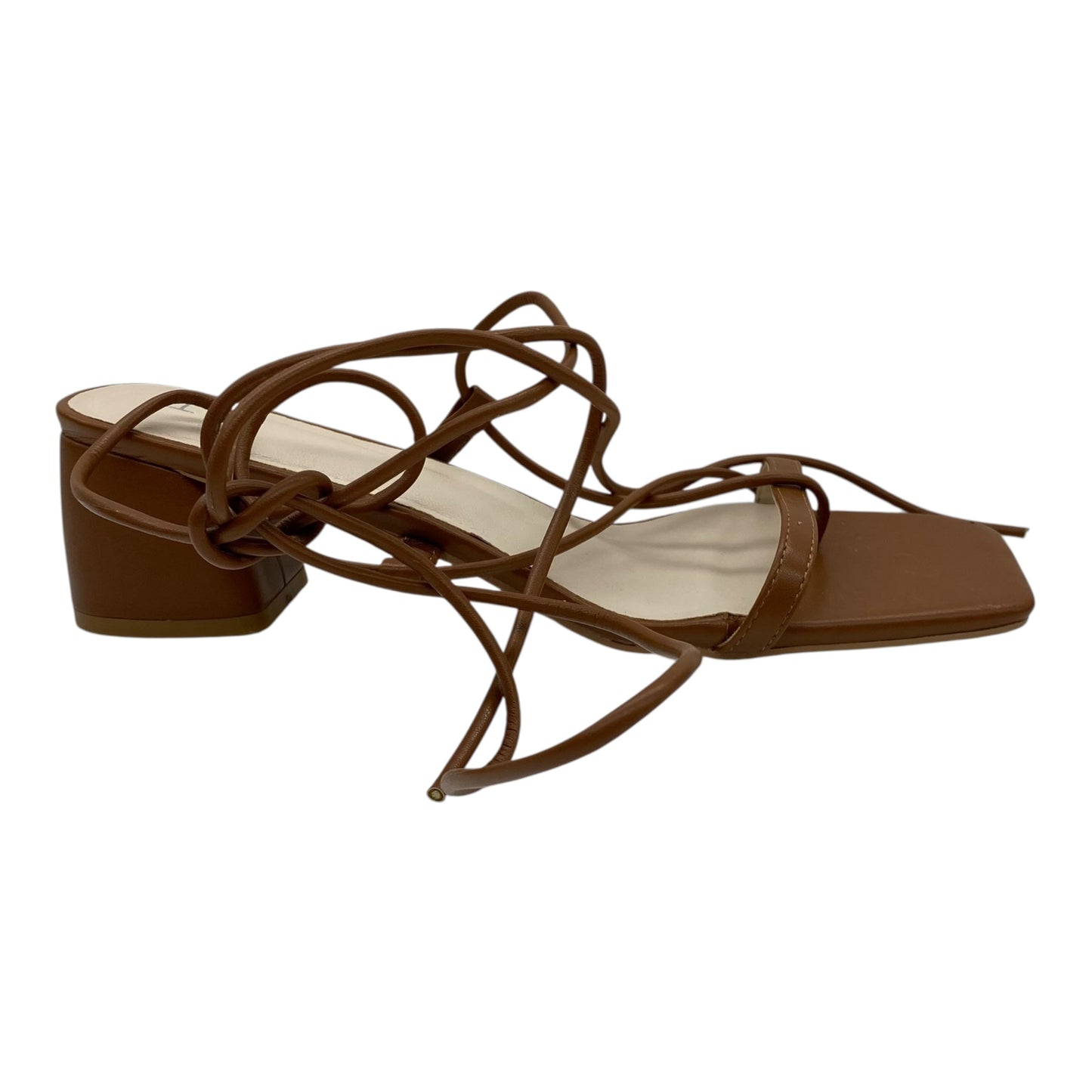 Sandals Designer By Halston In Tan, Size:10
