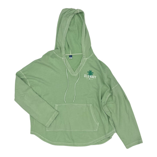 Sweatshirt Hoodie By Old Navy In Green, Size:Xl